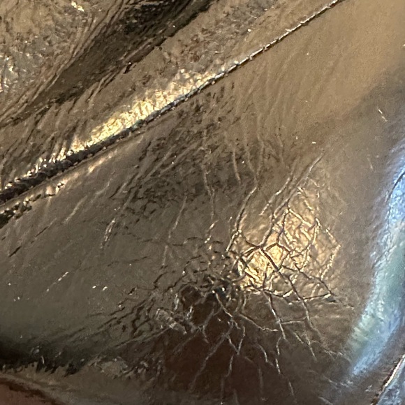 Brian Atwood crinkled pattern leather boots - Picture 8 of 10